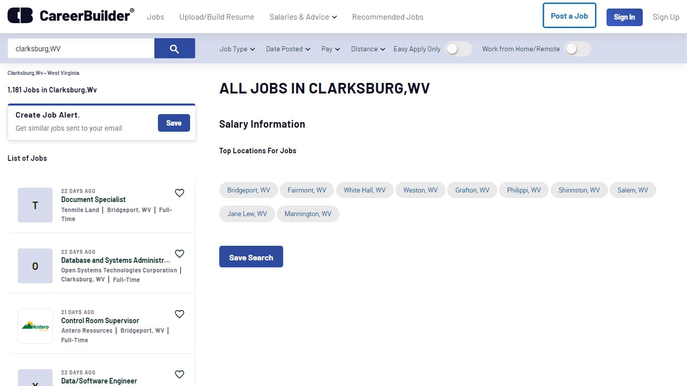 All Jobs in clarksburg,WV - Apply Now | CareerBuilder