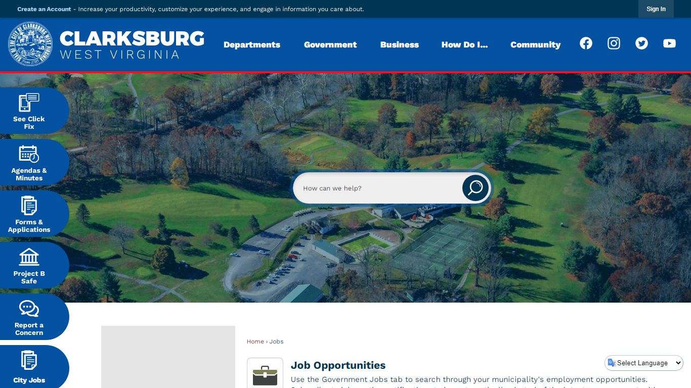 Jobs • Clarksburg, WV • CivicEngage